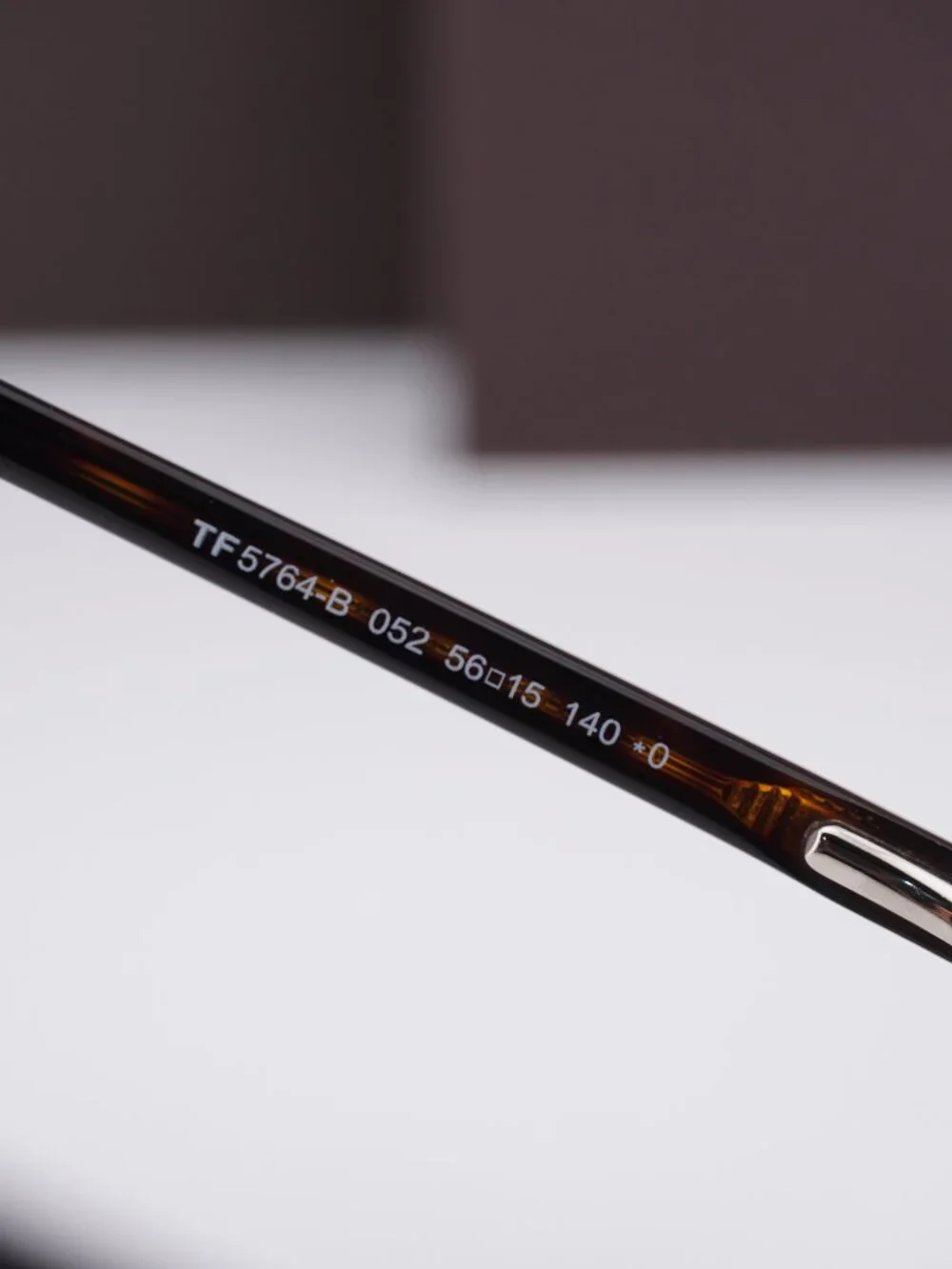 Tom Ford FT5764-B 052 Square Eyeglasses - Dark Havana 56mm